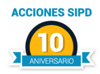Acciones SIPD, décimo aniversario